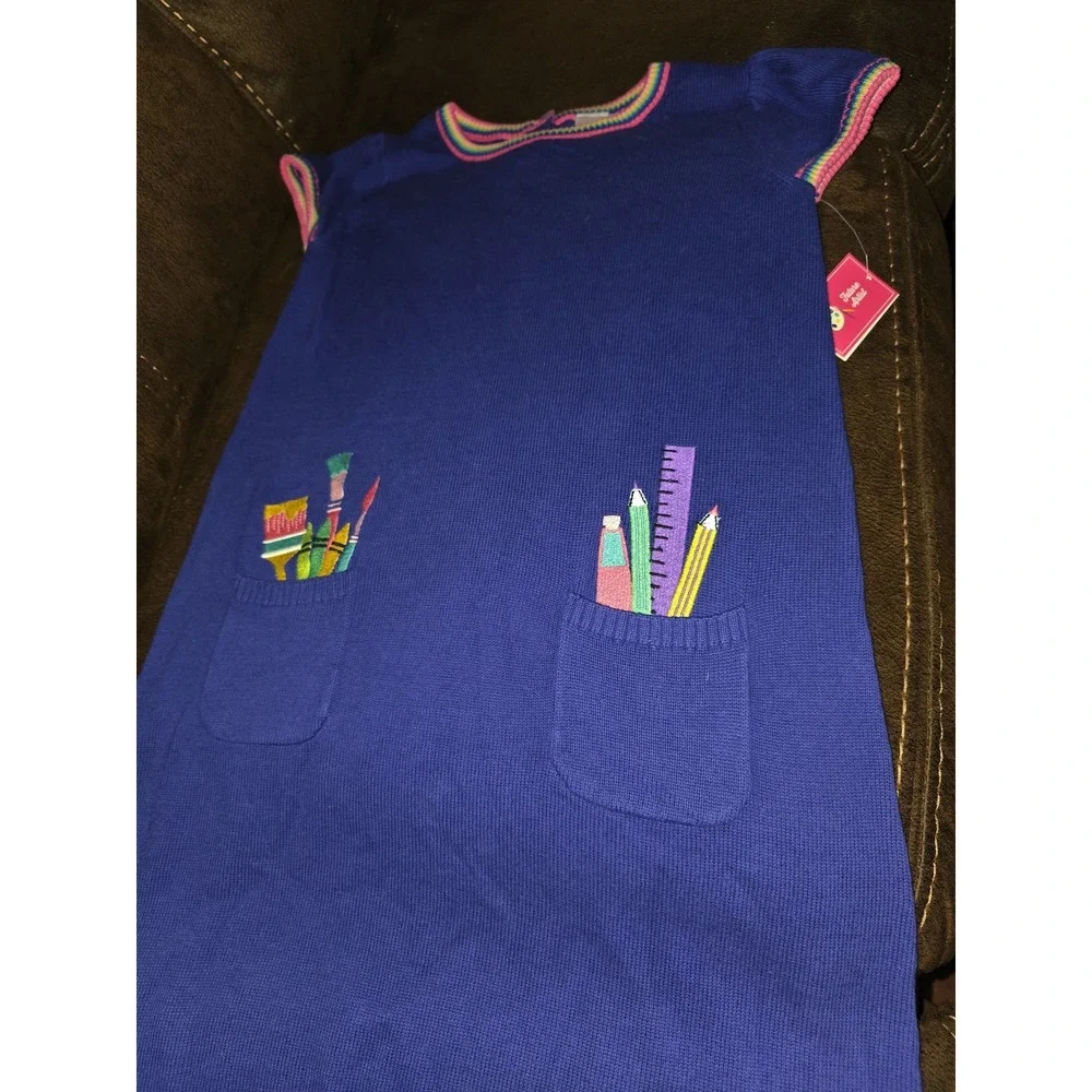 Gymboree future artist sweater dress size 12 nwt